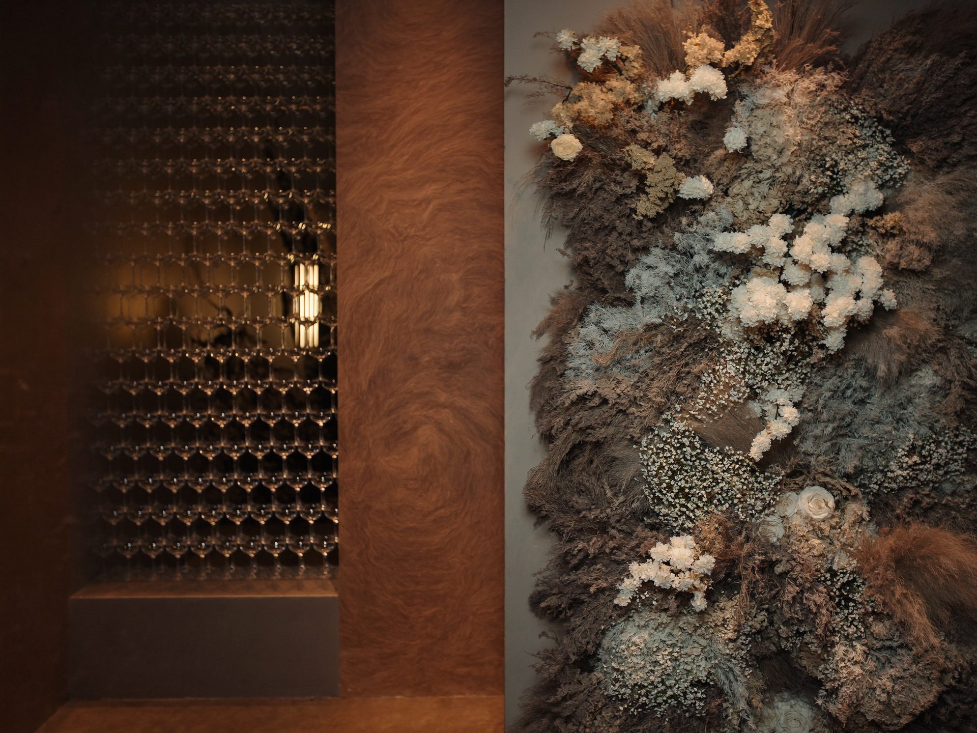 Een maatwerk backdrop van Amber House